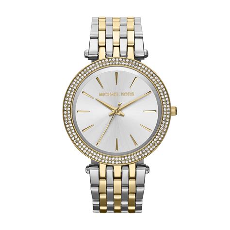 black and silver michael kors watch|michael kors gold watch women.